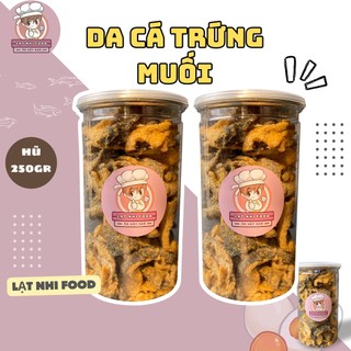 Da cá sấy giòn trứng muối lạt nhi food hũ pet 250gr