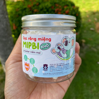 Gạc rơ lưỡi mipbi khô vệ sinh răng miệng cho bé hộp 30 chiếc