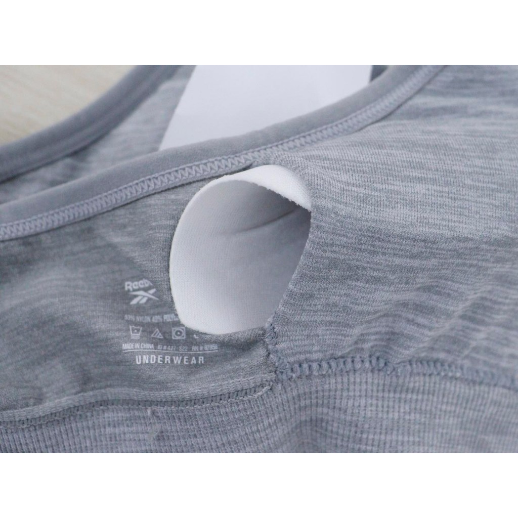 C4142 - Áo bra tập in chữ reebok viền nhún trước