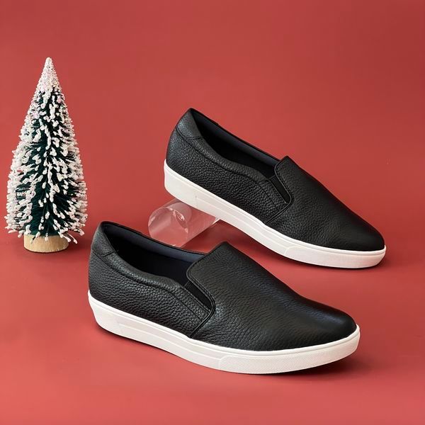 Slipon da thật độn đế 4cm MT731