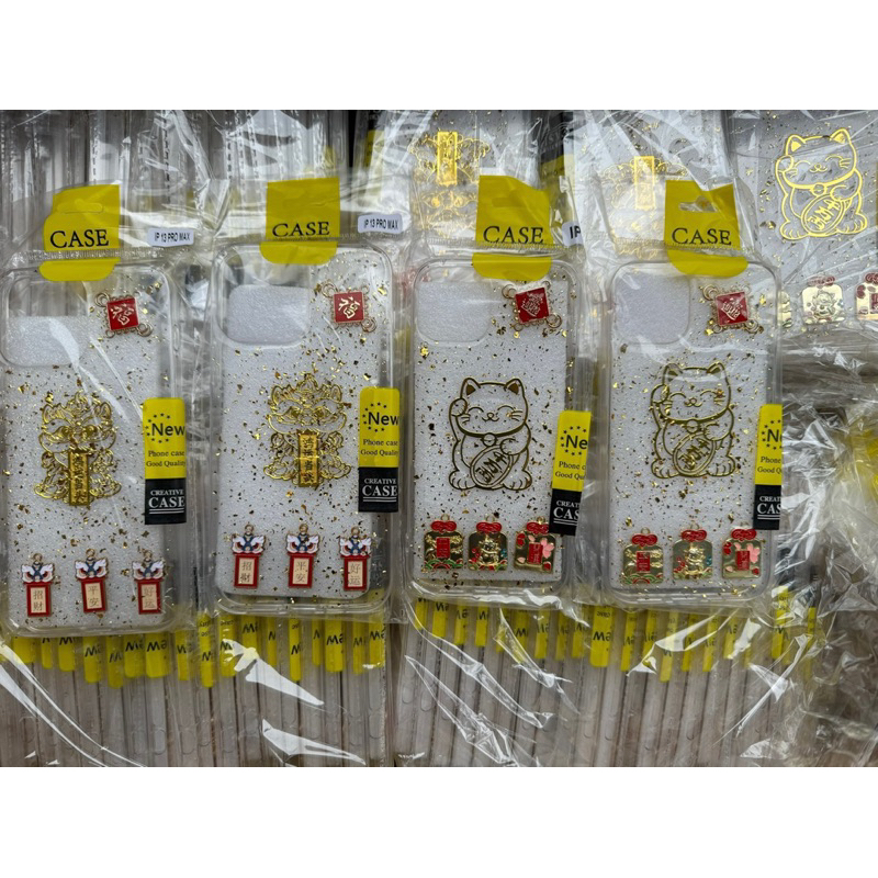 Ốp Lưng Mèo Thần Tài và Sư Tử Thần Tài dành cho iP 11 đến 15 Pro Max