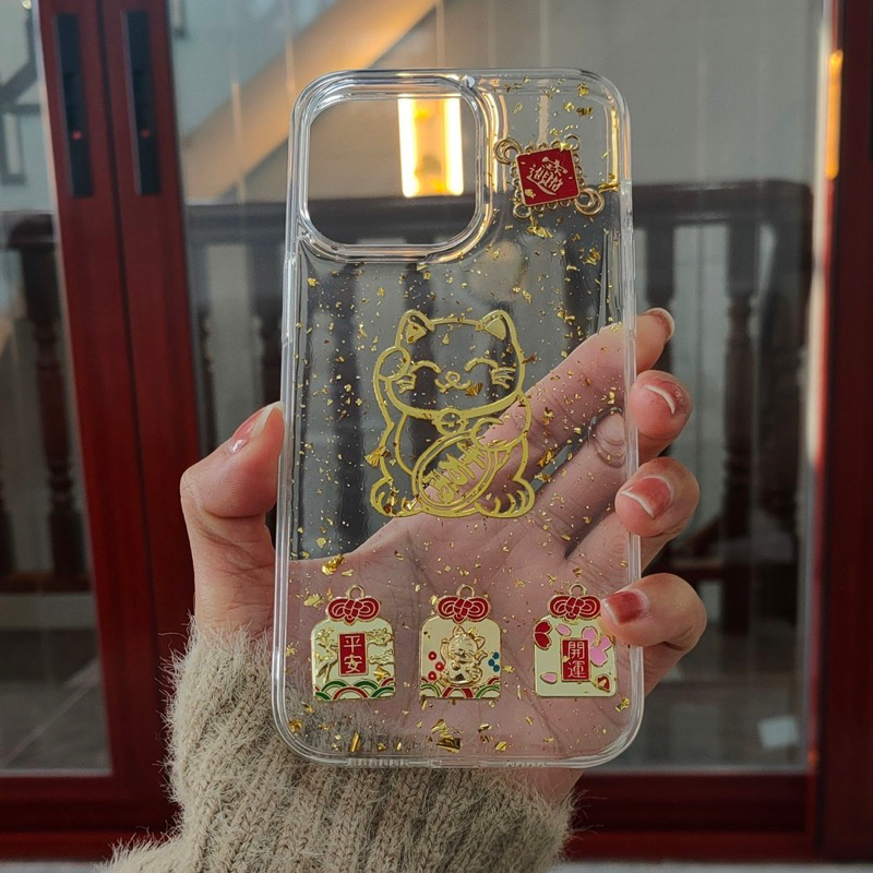 Ốp Lưng Mèo Thần Tài và Sư Tử Thần Tài dành cho iP 11 đến 15 Pro Max