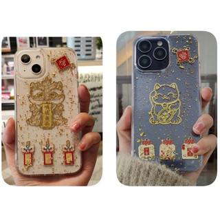 [ ỐP TếT ] Ốp Lưng Mèo Thần Tài và Sư Tử Thần Tài dành cho iP 11 đến 15 Pro Max