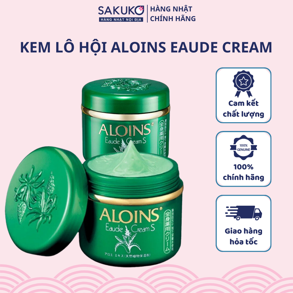Kem Lô Hội Aloins Eaude Cream Dưỡng Da, Dưỡng Ẩm Toàn Thân Nhật Bản - SAKUKO
