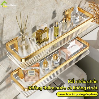 Kệ để đồ phòng tắm AIGE, nhôm không rỉ cao cấp, Kệ nhà tắm Acrylic, Kệ góc nhà tắm dán tường,Kệ treo