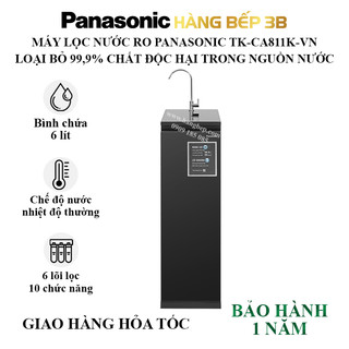 Máy lọc nước ro panasonic tk-ca811k-vn - màng lọc ro chuẩn nhật - hệ thống 6 lõi lọc - bảo hành 12 tháng