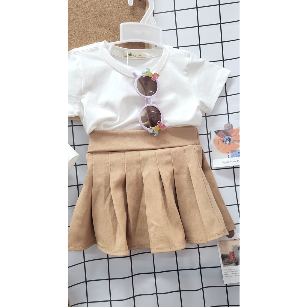 Áo thun tay ngắn trắng trơn Bigbaby, chất thun cotton mềm thoải mái cho bé 7-32KG 8796