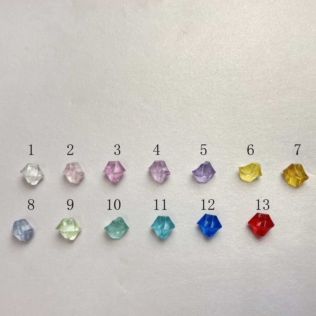 SALE 50 % Túi 50-100 viên đá nhựa giả pha lê nhiều màu sắc/ Phụ kiện trang trí phông nền chụp ảnh sản phẩm - Thả bể cá -