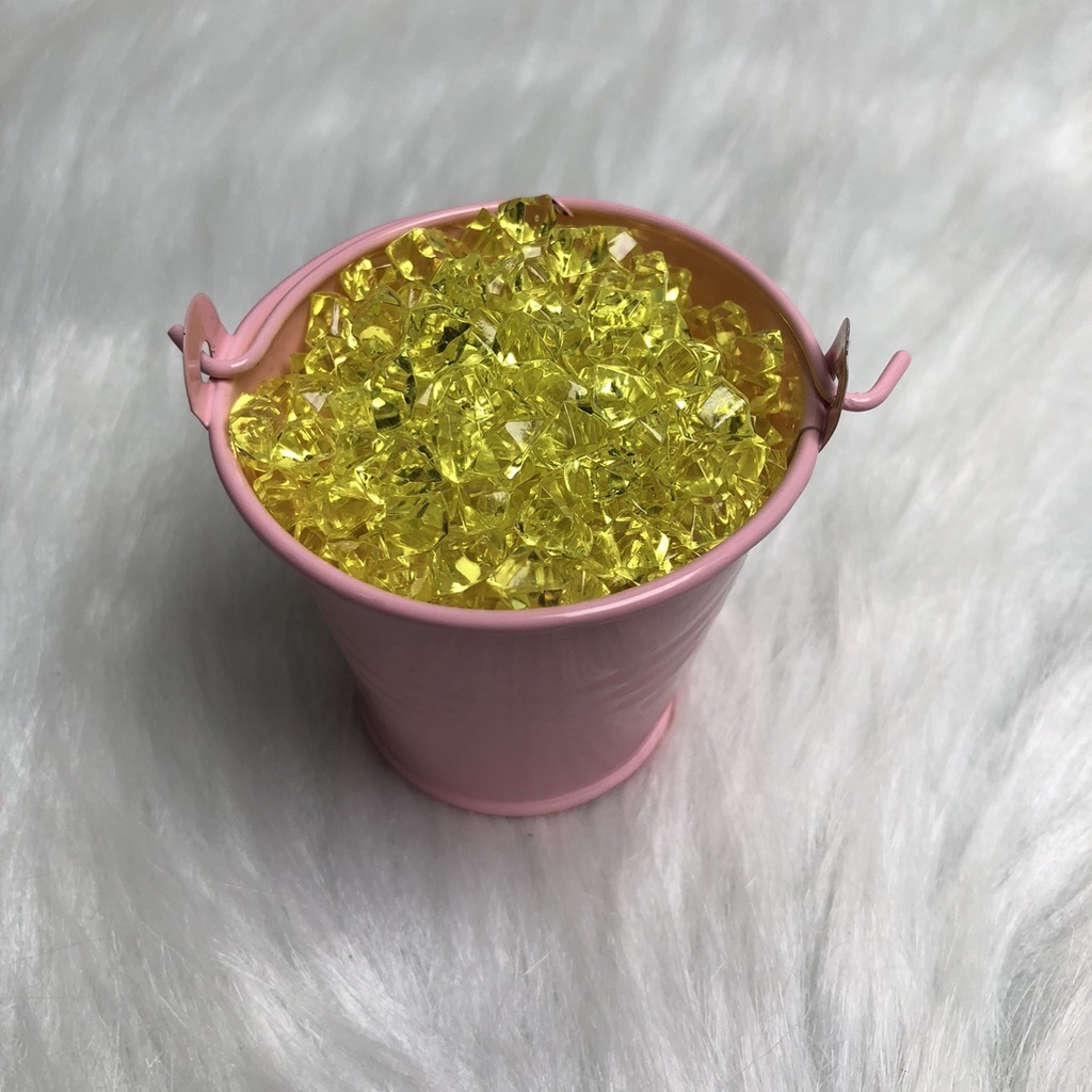 SALE 50 % Túi 50-100 viên đá nhựa giả pha lê nhiều màu sắc/ Phụ kiện trang trí phông nền chụp ảnh sản phẩm - Thả bể cá -