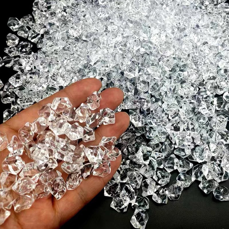 SALE 50 % Túi 50-100 viên đá nhựa giả pha lê nhiều màu sắc/ Phụ kiện trang trí phông nền chụp ảnh sản phẩm - Thả bể cá -