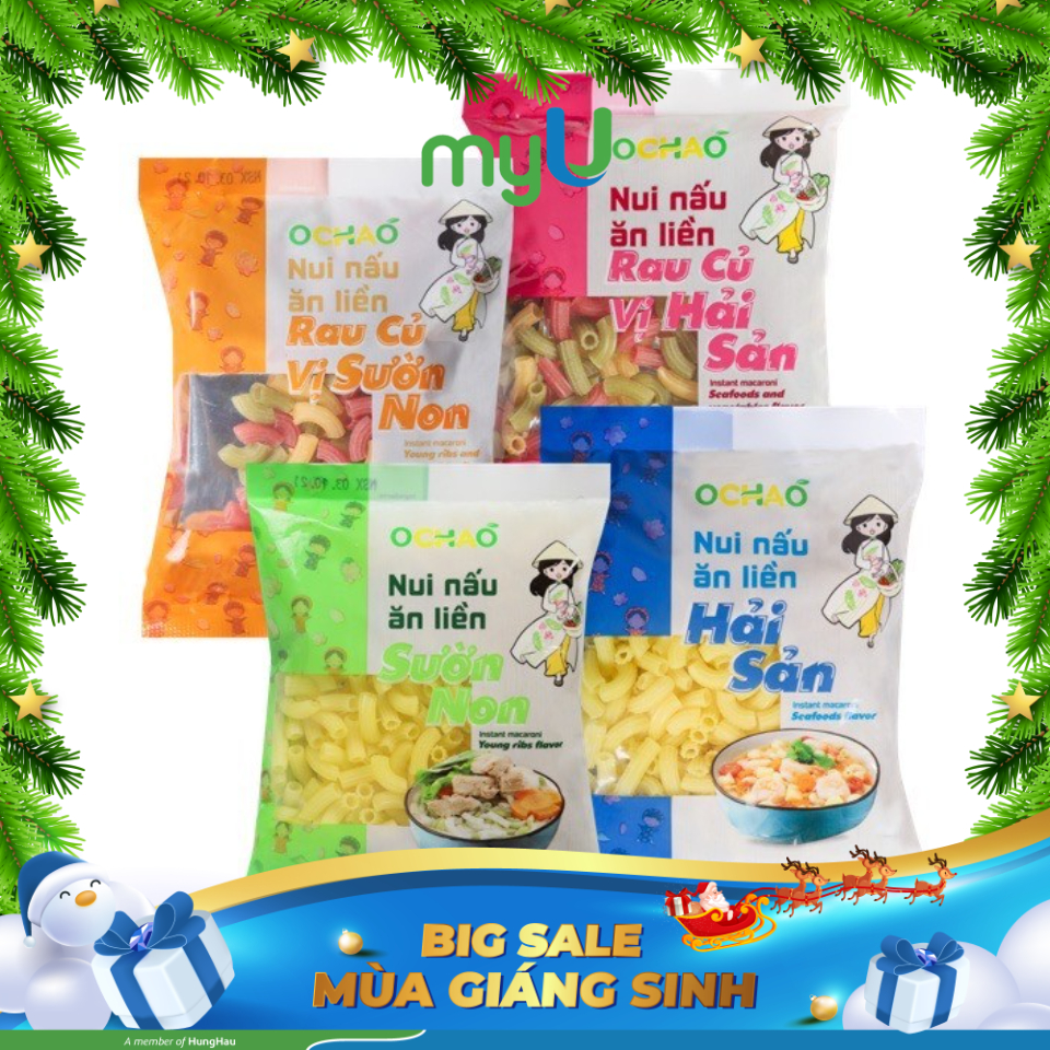 Combo 4 gói nui ăn liền mix vị