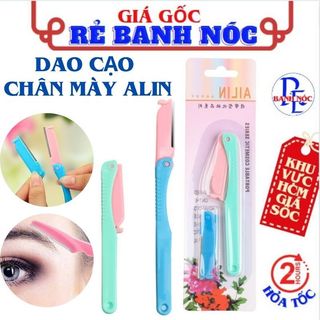 Dao cạo lông mày alin 2 lưỡi - bộ dao cạo, tỉa lông mày, chân mày, tóc mái 2 lưỡi ailin nhỏ gọn tiện dụng