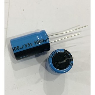 Tụ hóa 1000uf-35v rea102m1vbk-1320 dip, kích thước 12,5x20mm gói theo set 50pcs hoặc set 100pcs
