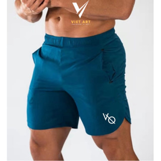 Quần đùi nam thể thao Q009, vải gió co giản, mặc ở nhà,tập gym, chạy bộ, đạp xe,