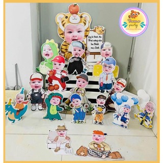 Hình chibi sinh nhật cho bé trai, bé gái miễn phí thiết kế theo yêu cầu của khách