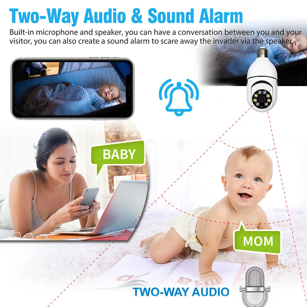 Camera Wifi Yoosee PTZ 5.0Mpx bóng đèn Q16-F-1, xoay 360°, Đàm Thoại 2 Chiều, Xem Đêm Có Màu, Bảo Hành 12 Tháng