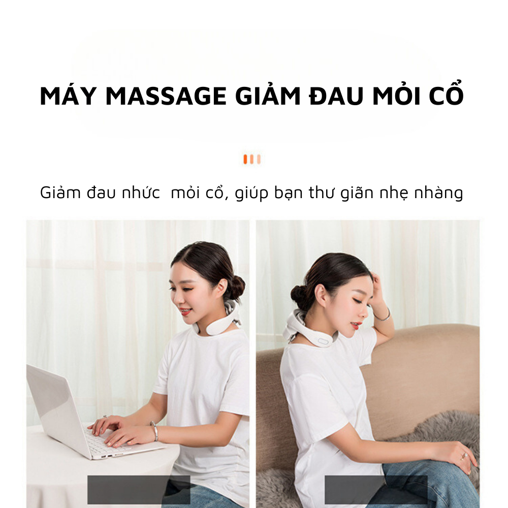 Máy Massage Cổ Vai Gáy MC75 Xung Điện 4 Đầu Tiếp Xúc Sử Dụng Sóng TENS