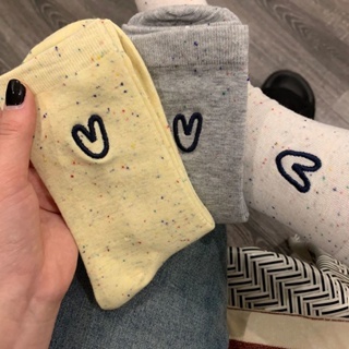 🧚🏻‍♀️Ganten🧚🏻‍♀️Thời Trang Vớ cotton Họa Tiết Chấm Bi Hình Trái Tim Dành Cho Bé Gái