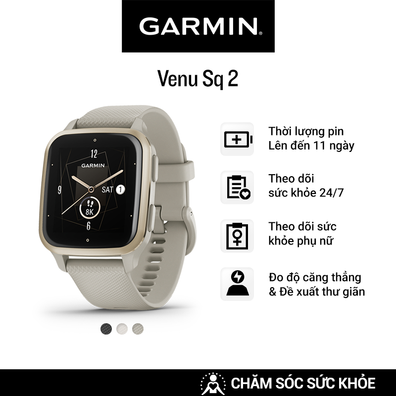 Đồng Hồ Thông Minh Garmin Venu Sq 2 Music  - Hàng Chính Hãng