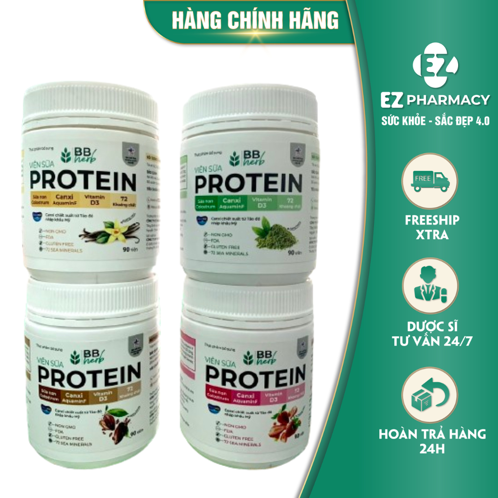 Viên sữa Protein BB Herb-Tăng cường dinh dưỡng-Tăng khả năng miễn dịch-Giúp xương chắc khỏe