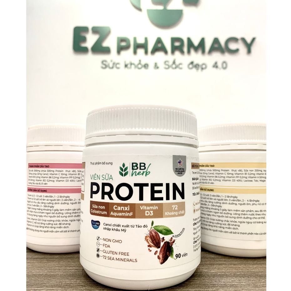 Viên sữa Protein BB Herb-Tăng cường dinh dưỡng-Tăng khả năng miễn dịch-Giúp xương chắc khỏe