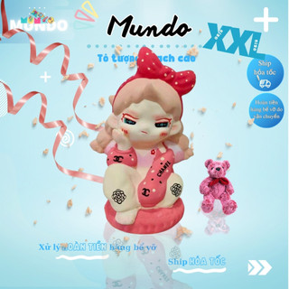 Tô tượng thạch cao xxl 074 dora size xxl,tượng thạch cao art toy mundo