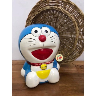 Heo đất tiết kiệm Doremon BÓNG ĐẸP ( cao 22 x rộng 14 )