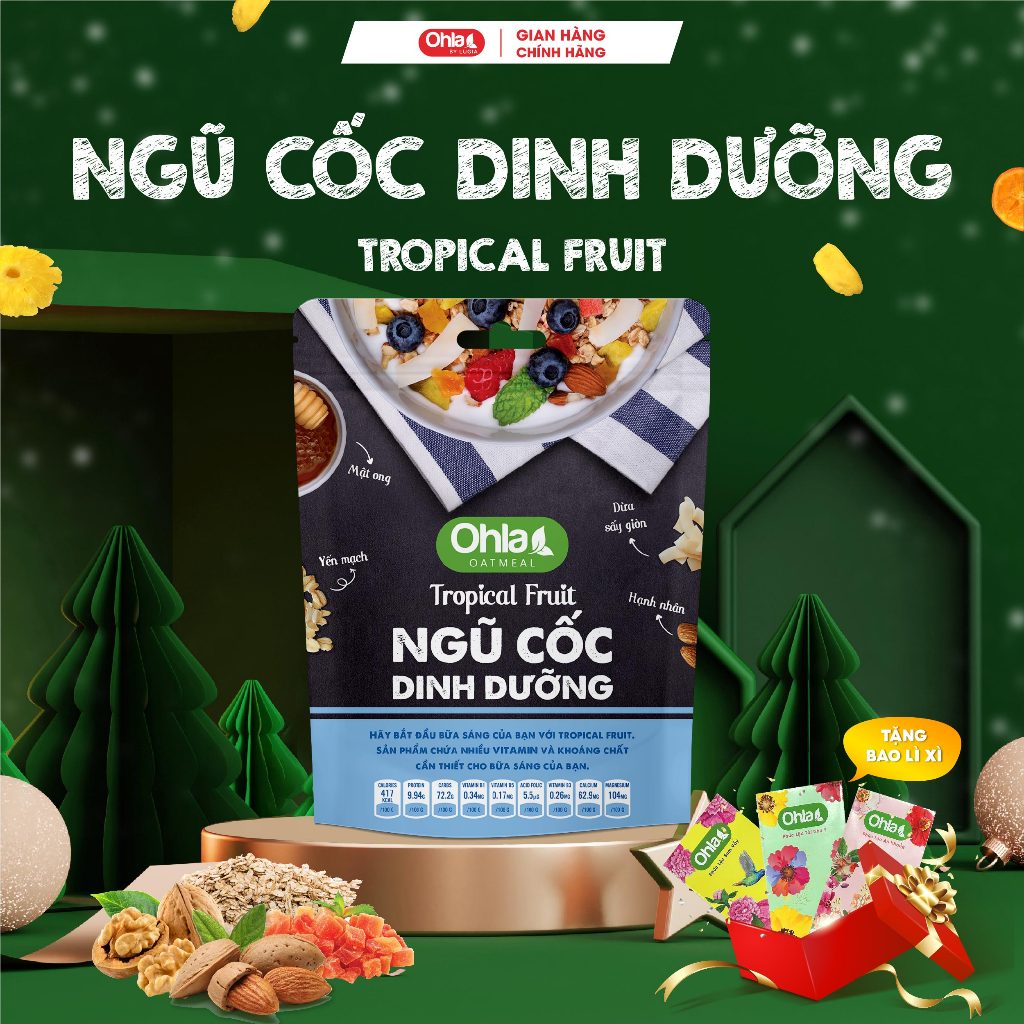 Ngũ Cốc Dinh Dưỡng Tropical Fruit Ohla 180g