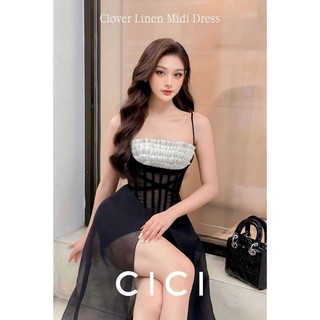 Summer 23 - clover linen midi dress
