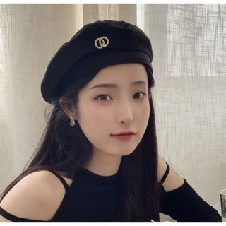 Mũ/nón nồi. mũ nón Beret da pu/ nhung nữ