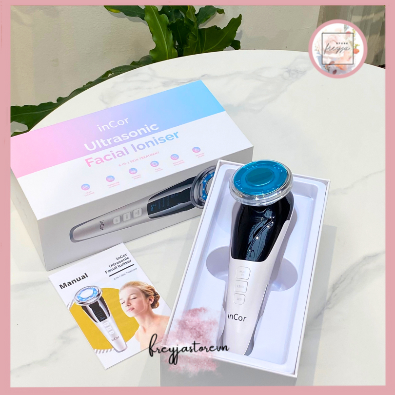 Máy Chăm Sóc Da Mặt Đẩy Tinh Chất inCor Ultrasonic Facial Ioniser Hàng Chính Hãng  - FREYJA.STORE