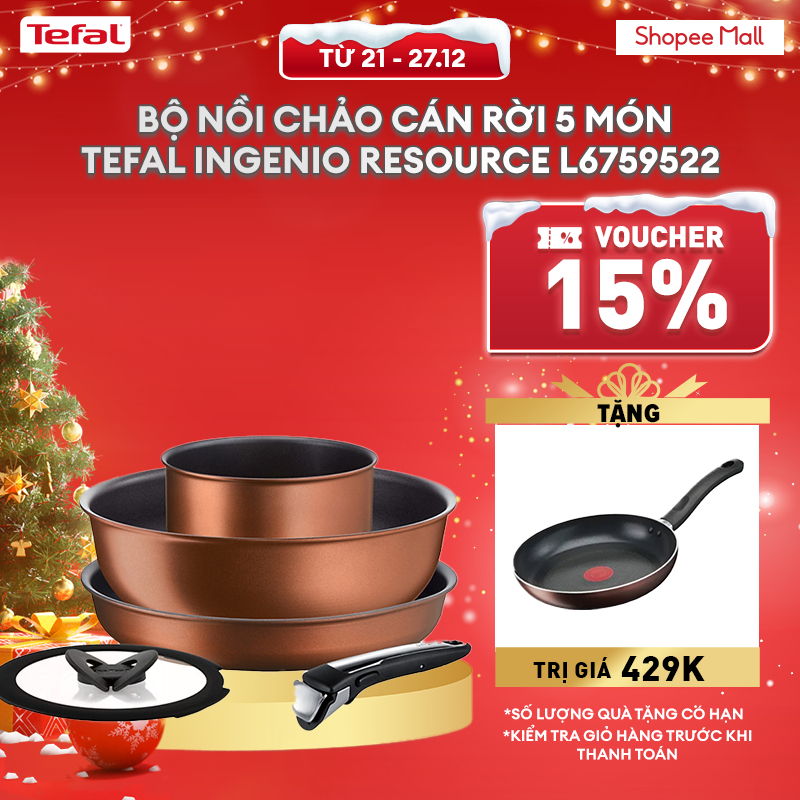 Bộ nồi chảo cán rời Tefal Ingenio Resource