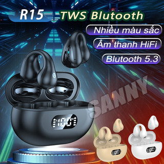 SANNY Tai nghe bluetooth R15 cảm ứng, âm thanh HiFi, có mic đàm thoại, chống nước ipx5 - Tai nghe phạm thoại M10 Pro