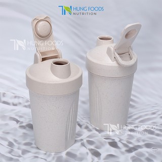 Bình lắc shaker lúa mạch 400ml - tặng bóng lắc lò xo