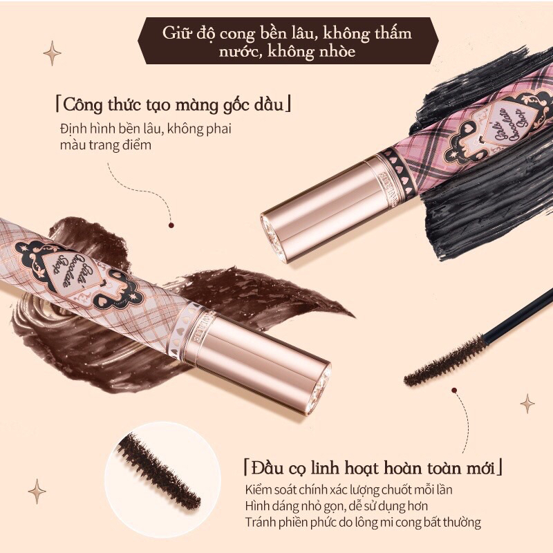 Chuốt mi FLOWER KNOWS Chocolate Series Mascara