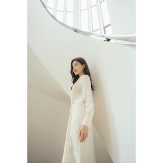 Ms. Lương Thanh in Pleated Detailed Silk Dress - Bộ sưu tập FW23 by December Chris