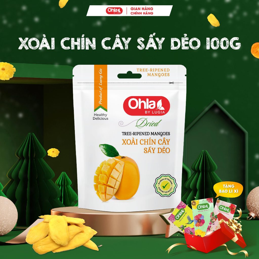 Xoài chín sấy dẻo Ohla 100g (xoài 1)