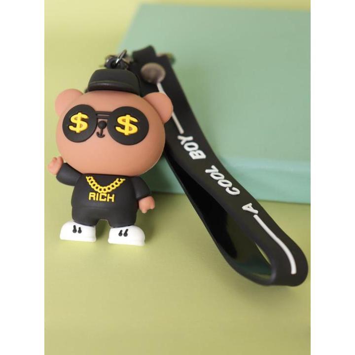 Móc khóa cute - Móc khoá hình gấu rich kids