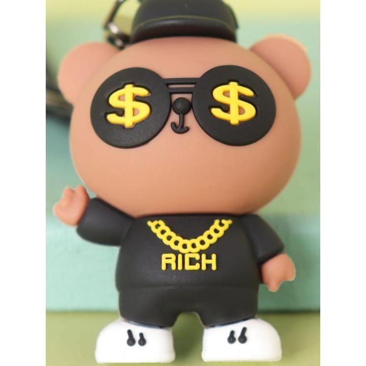 Móc khóa cute - Móc khoá hình gấu rich kids