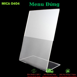 Menu để bàn - Menu mica - Menu A4 A5 A6 A7 - Menu chữ L