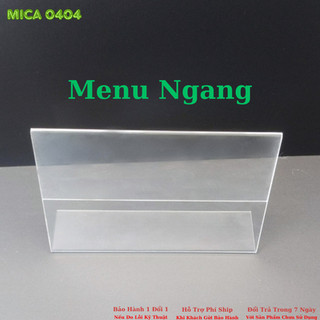Menu để bàn - Menu mica - Menu A4 A5 A6 A7 - Menu chữ L