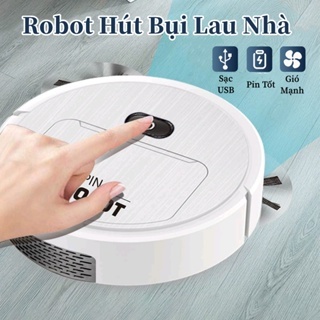 Robot Hút Bụi Lau Nhà Thông Minh , Robot Hút Bụi Tự Động Cho Gia Đình
