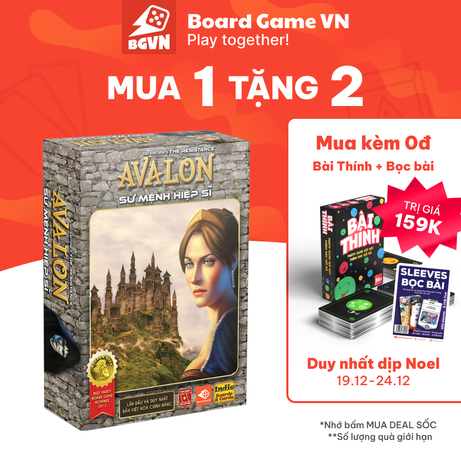 Avalon - Board game ẩn vai kịch tính hấp dẫn dành cho 5-10 người chơi| Boardgamevn