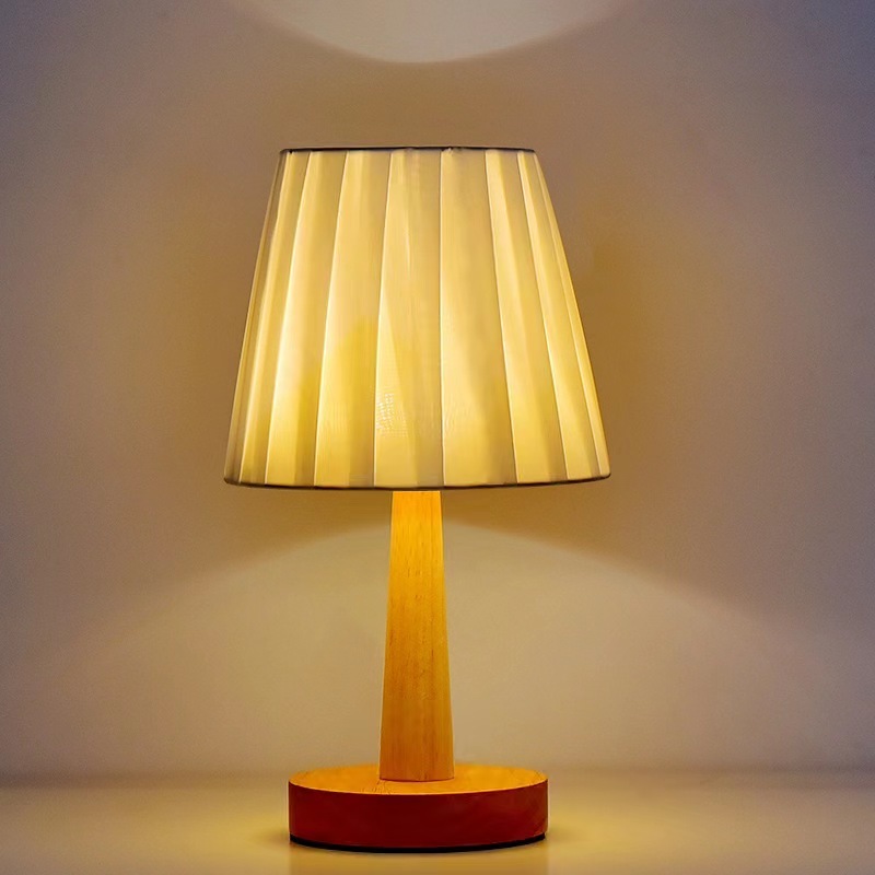 Đèn ngủ để bàn/đèn ngủ LED/Đèn bàn học bằng gỗ/ánh sáng ban đêm/Đèn trang trí phòng ngủ, phòng học