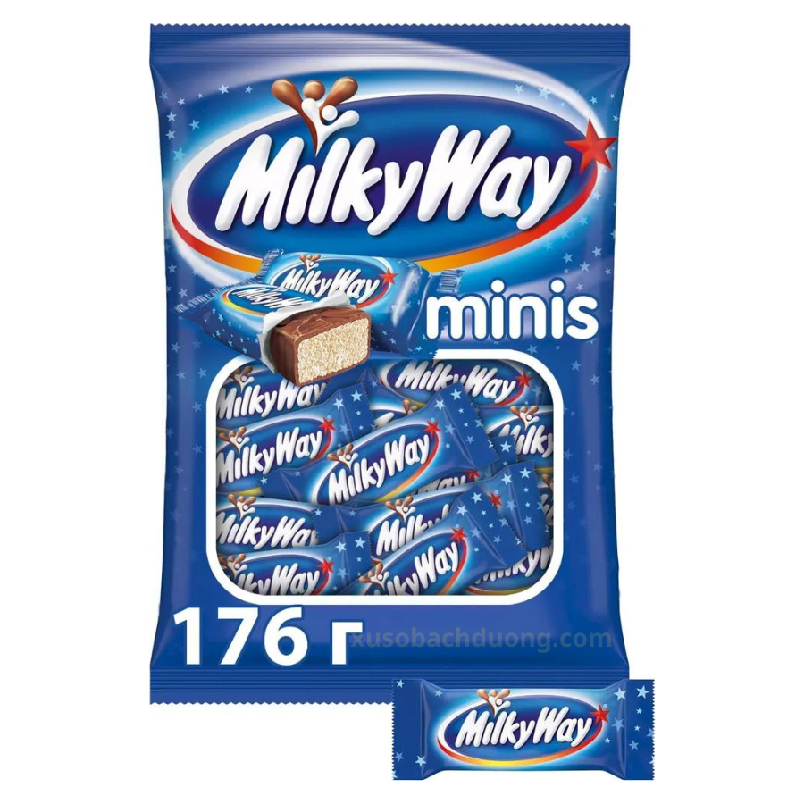 Kẹo Socola Milky Way Minis 176g của Nga