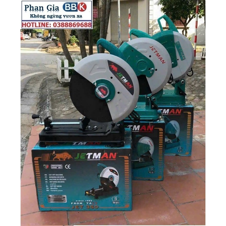 MÁY CẮT SẮT JETMAN, Hàng cao cấp, Cam Kết Chính Hãng, Tặng Kèm Lưỡi Cắt Sắt 355mm