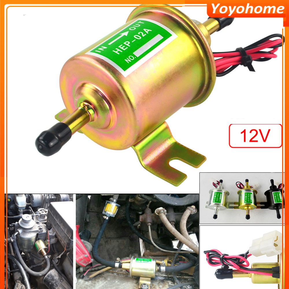 Bơm dầu diesel 12v máy bơm nhiên liệu áp suất thấp 12v bơm tự mồi-lưu lượng 100 lít một giờ HEP-02A