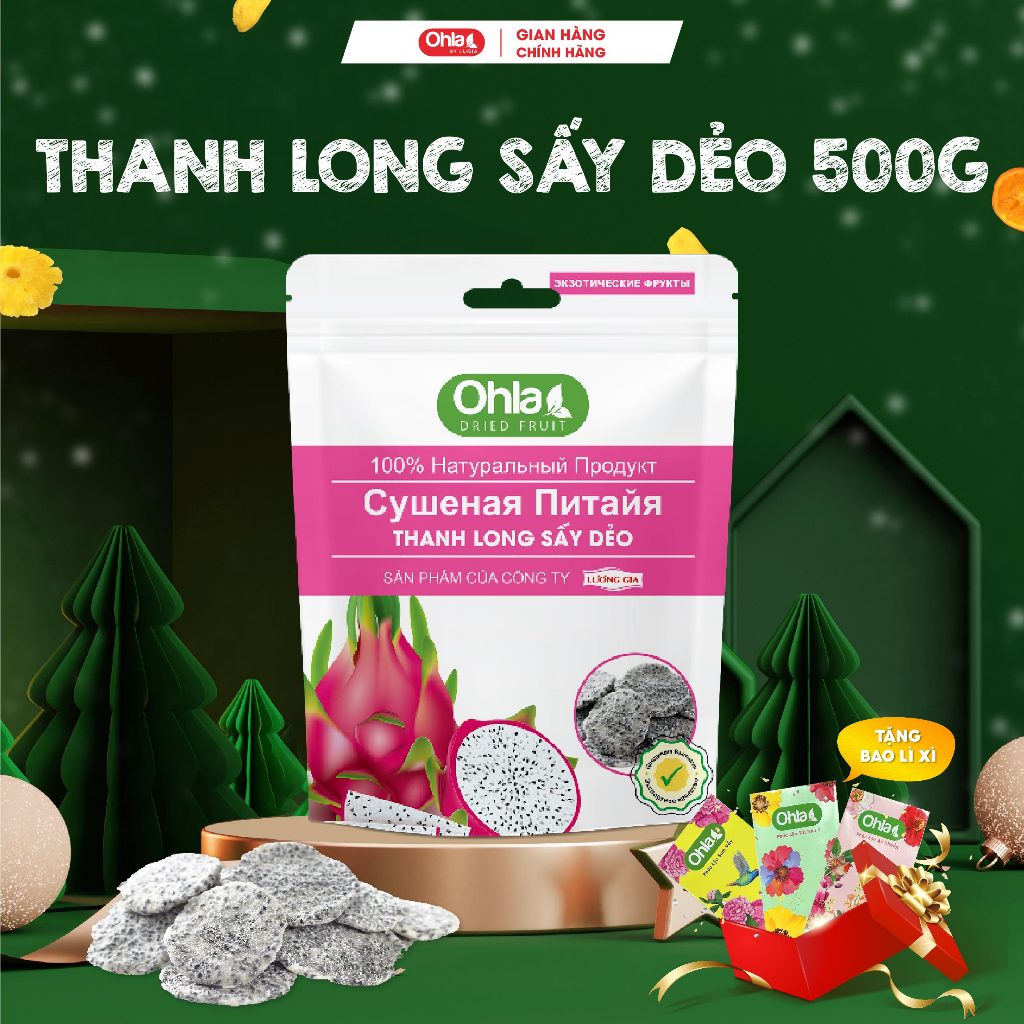 Thanh long sấy dẻo Ohla - 500gr