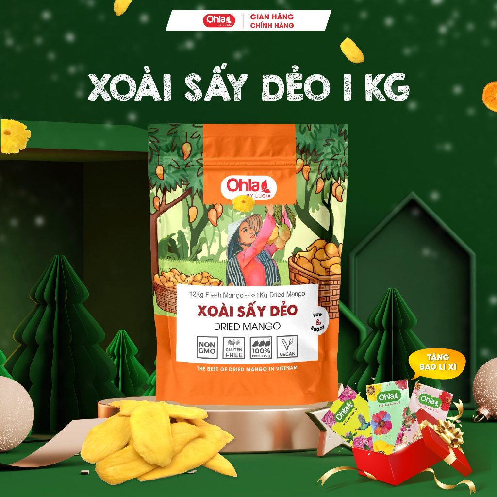 Xoài sấy dẻo Ohla 1kg
