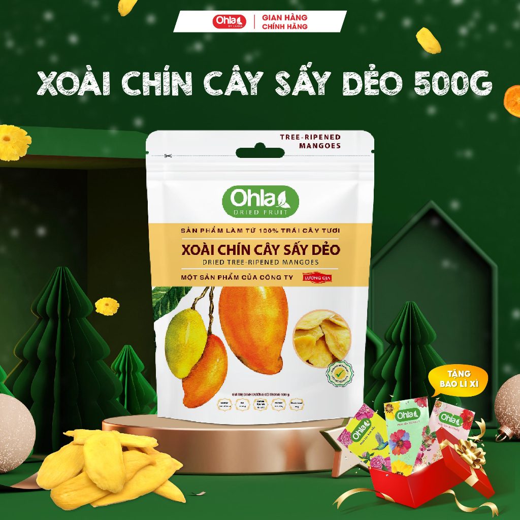 Xoài chín cây sấy dẻo Ohla 500g